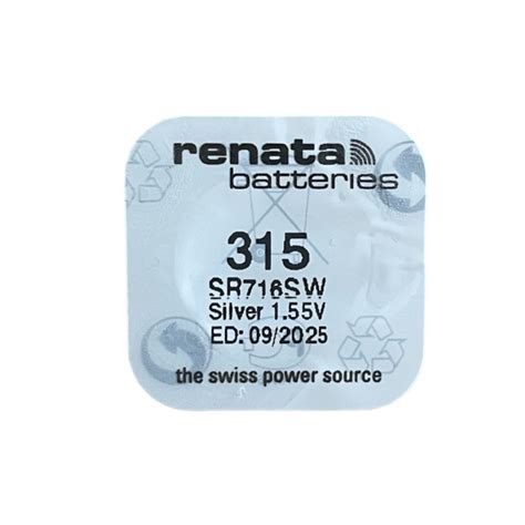 Renata 315 SR716SW Watch Coin Battery 1 55 V 222044