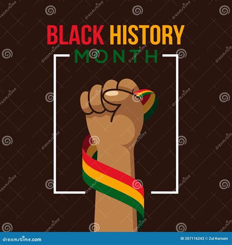 Black History Month African American History Celebration Vector