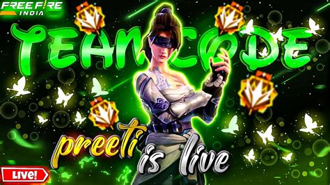 Preeti GIRL GAMER FREE FIRE LIVE STREAM GIVEWAY UNLIMITED CUSTOM