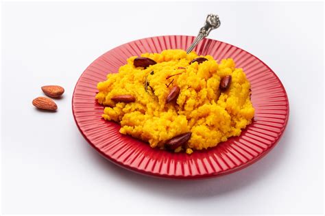 Badam Halwa Or Sheera Also Known As Almond Halwa Is A Traditional