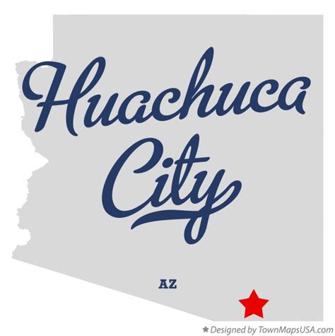 Map of Huachuca City, AZ, Arizona