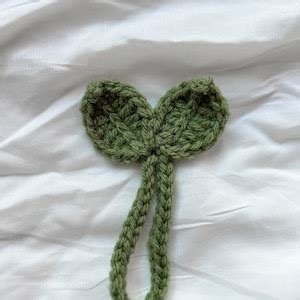 Crochet Sprout Leaf Headphone Accessory Bookmark Cable Cord Organizer