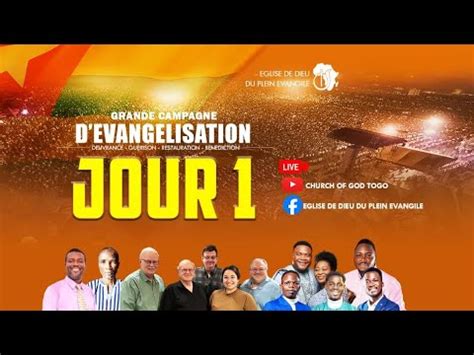 GRANDE CAMPAGNE D EVANGELISATION JOUR 1 SOIR YouTube