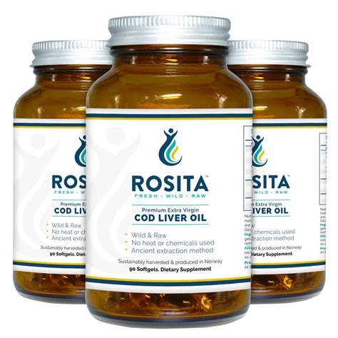 Rosita Extra Virgin Cod Liver Oil Softgels, 90 Count, 43% OFF