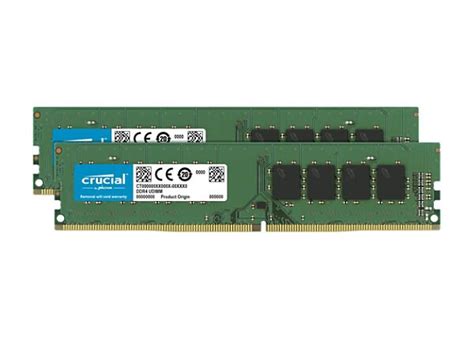 Crucial - DDR4 - kit - 32 GB: 2 x 16 GB - DIMM 288-pin - 2666 MHz / PC4 ...