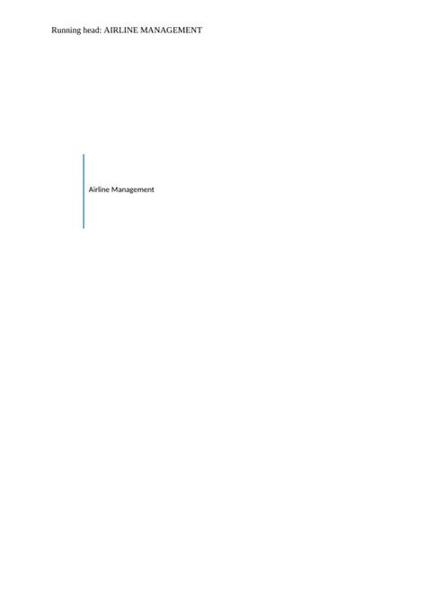 Airline Management: Strategies, Business Models, and Pricing Management 