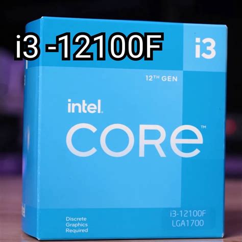 {ร้านไทย พร้อมส่ง} CPU INTEL CORE i3 12100F LGA 1700 ใหม่ๆ ของแท้ ...
