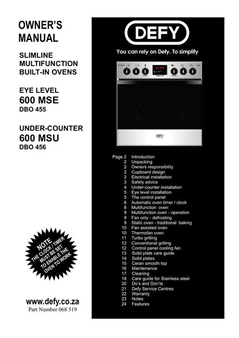 Defy U Slimline Oven Wiring Diagram Wiring Diagram