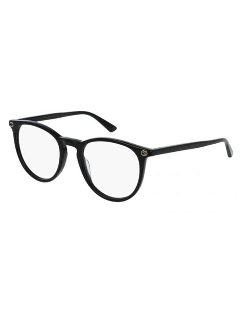 Gg O Oftalmico Round Acetato Negro Dorado Black Eye