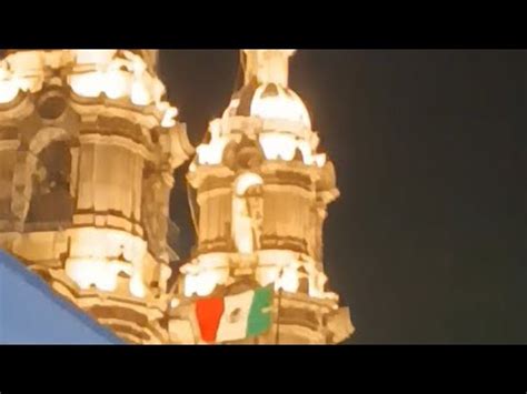 Breve Repique Campanas Catedral Aguascalientes y pirotécnia Plaza