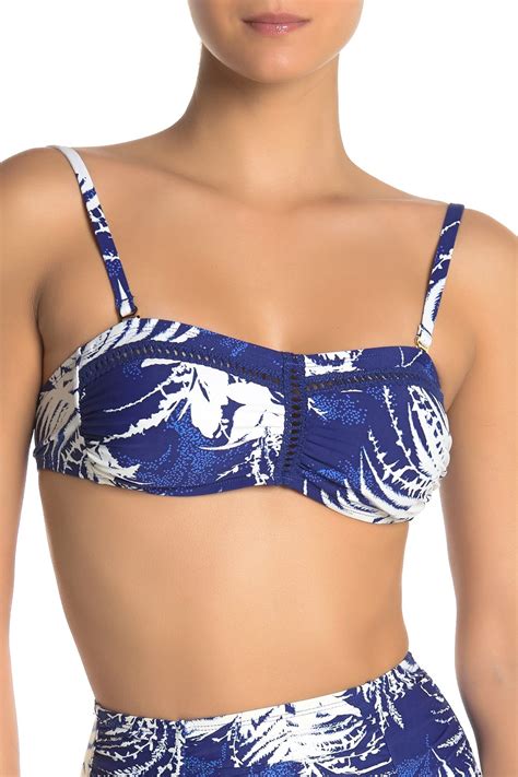 La Blanca Swimwear Tie Back Bold Bandeau Bikini Top Nordstrom Rack