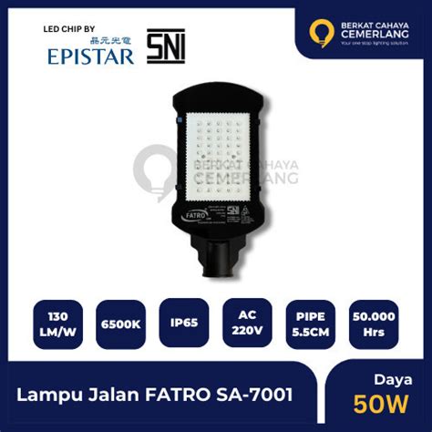 Jual Lampu Jalan Pju Fatro Sni 50W Sa 7001 Street Light Led Smd