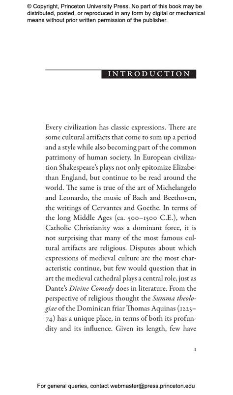 Thomas Aquinas's Summa theologiae | Princeton University Press