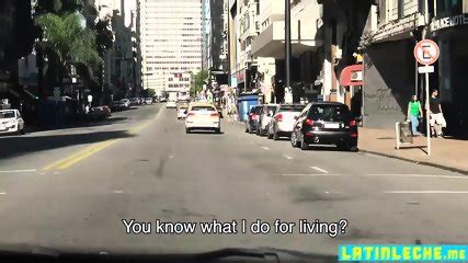 Latino Uber Driver Enjoys First Threesome Sex Outdoor