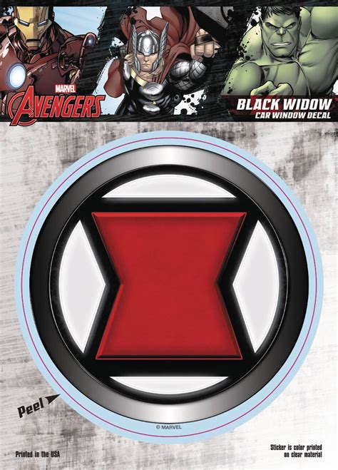 Marvel Avengers Black Widow Logo Vinyl Decal | ComicHub