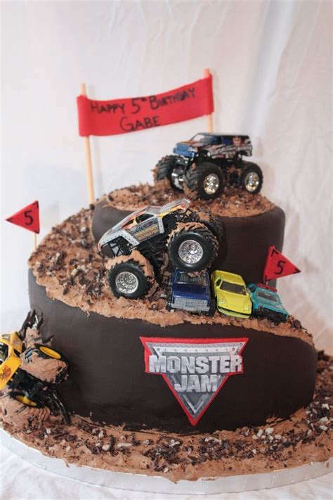 Festa Monster Truck Monster Truck Birthday Cake Trucks Birthday Party