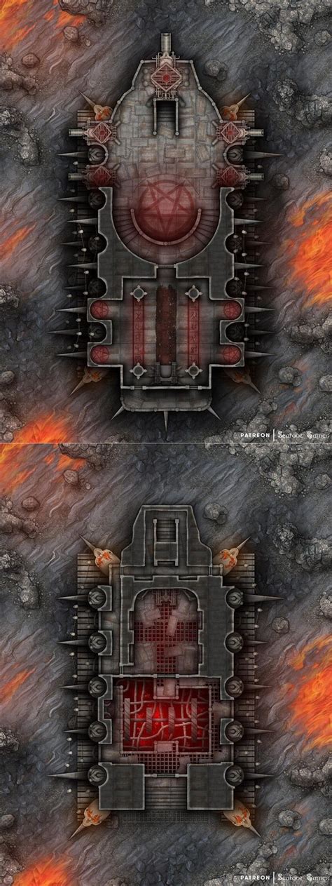 Infernal Soul Engine Juggernaut Free X Multi Level Battlemap