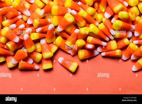 Halloween candy corn background Stock Photo - Alamy