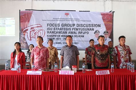 FGD Isu Strategis Penyusunan Rancangan Awal RPJPD Kabupaten Minahasa