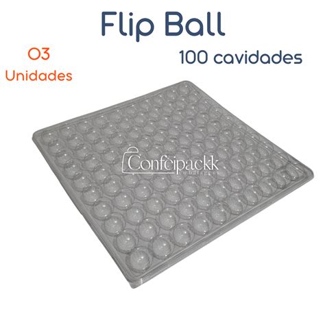 03un Flip Ball 100 Cavidades Flip Festas Confeipackk Embalagens