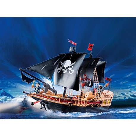 Playmobil Floating Pirate Raiders Ship With Cannons