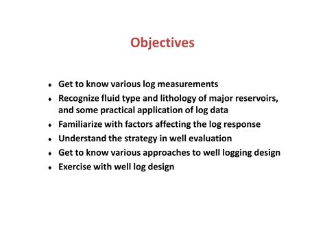 Basic Well Logging Design Ppt