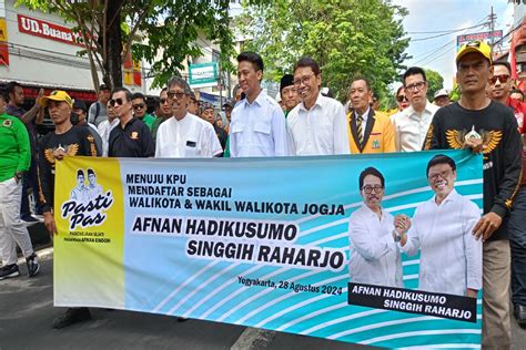 Afnan Singgih Resmi Mendaftar Ke Kpu Sebagai Pasangan Calon Wali Kota