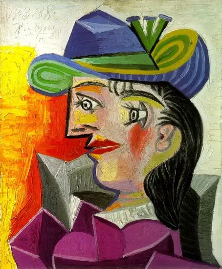 Pablo Picasso — Woman With A Blue Hat 1939