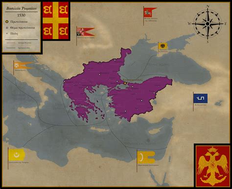 Campaign Map of Byzantium in 1530 : eu4