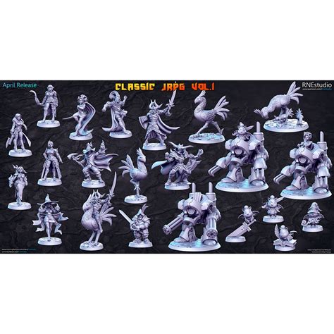 Miniaturas Rpg RN Estudio Abril 2021 Classic JRPG Vol 1 Shopee Brasil