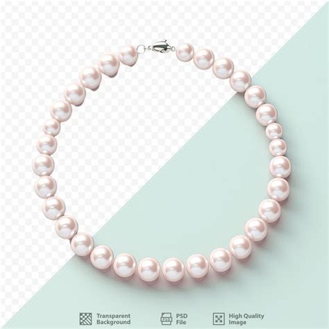 Un Hermoso Collar De Perlas Blancas Archivo Psd Premium