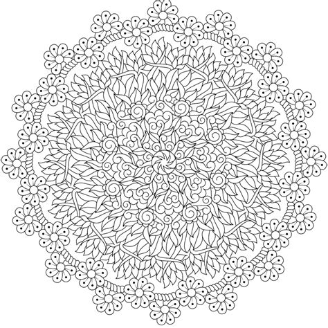 Baby's Breath Coloring Page - Monday Mandala