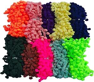 Amazon Yards Pom Pom Fringe Trim Colors Mm For Decoration