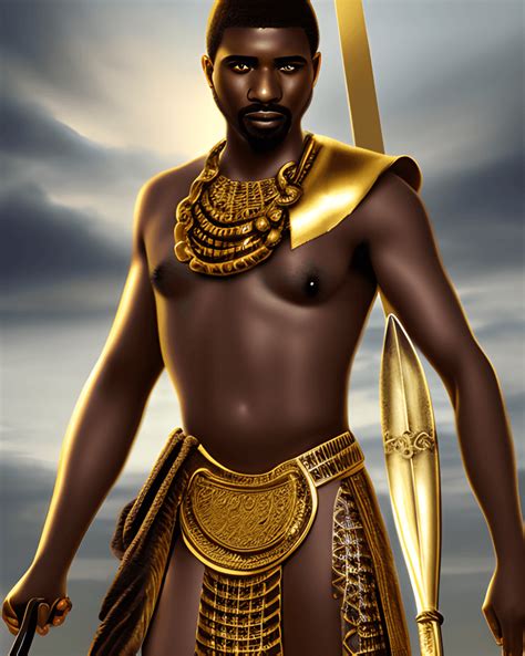 Handsome Mature Nubian Male Warrior Creative Fabrica