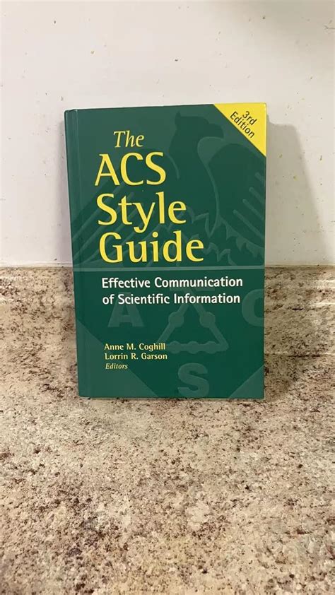 The Acs Style Guideeffective Communication Of Scientific Information