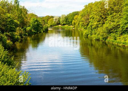 Taff Embankment reflected in the river Taff Cardiff Stock Photo ...