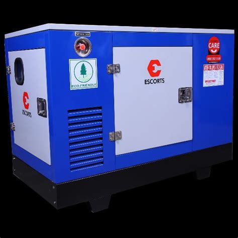 Escorts Silent Diesel Generator Elg 25 Kva Certification Iso