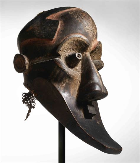 Africa Mask From The Kuba Kete People Of Dr Congo Wood Ca 1971