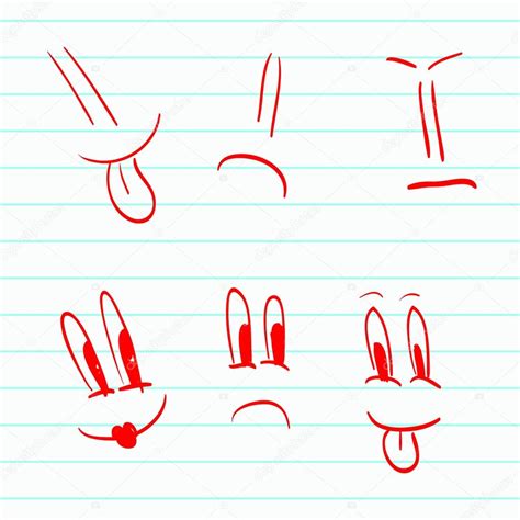 Set Of Hand Drawn Smileys Stock Vector By Dimgroshev 37812473