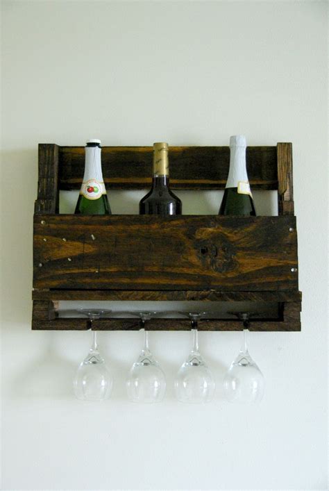 Diy Hanging Wall Wine Rack Made Of Pallets