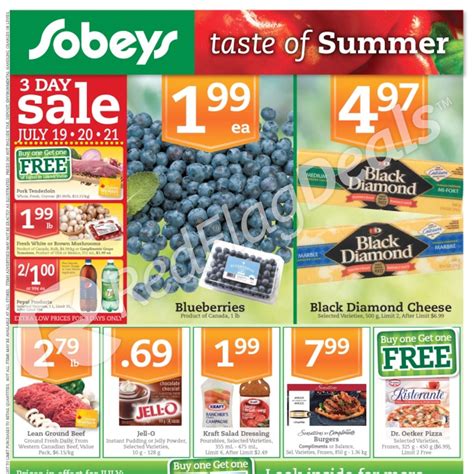 Sobeys Weekly Flyer Weekly Flyer Buy One Get One Free Week Jul