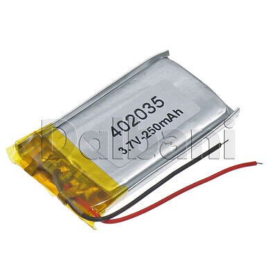 402035, Internal Lithium Polymer Battery 3.7V 250mAh 40x20x35mm | eBay