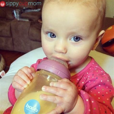Baby Needs A Bottle Try The Joovy Boob Sippy Cup Mom