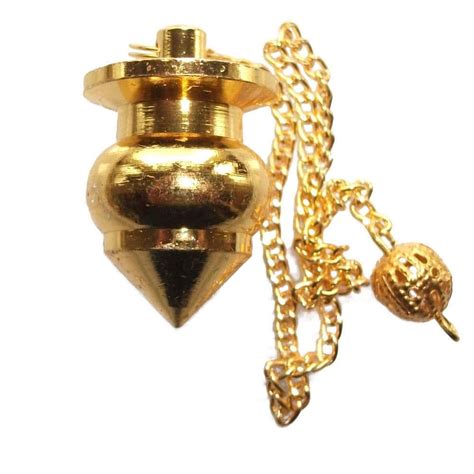 Egyptian Healing Horus Gold Metal Dowsing Pendulum For Radiesthesia P017