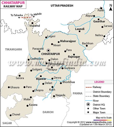 Chhatarpur Railway Map