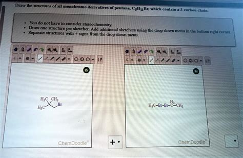 SOLVED Draw The Structures Of All Monobromo Derivatives Of Pentane