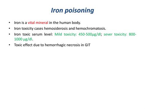 Toxicities And Manag Of Poisonings Heavy Metals Ppt