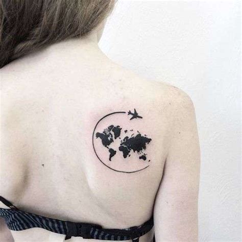 Tatuaggio Mondo Disegno Stilizzato EdTatuaggio