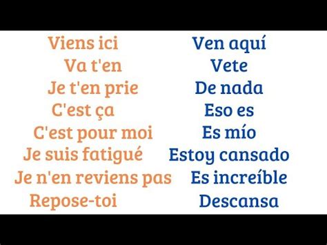 Frases súper útiles para hablar francés parte 1 YouTube