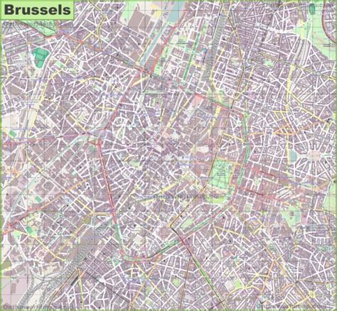 Carte De Bruxelles Plusieurs Cartes De La Ville En Belgique